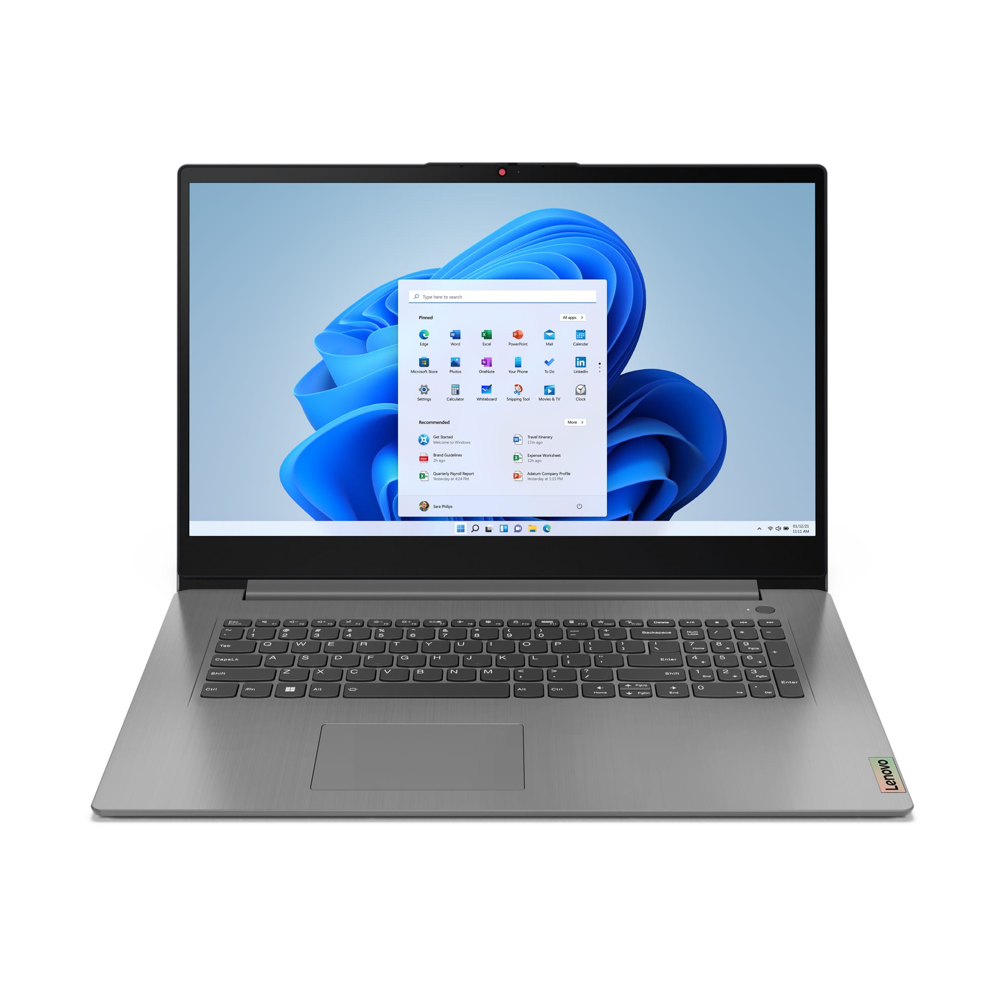 Lenovo IdeaPad 3 17IAU7 Intel® Core™ i5 i5-1235U Laptop 43,9 cm (17.3″) Full HD 8 GB DDR4-SDRAM 512 GB SSD Wi-Fi 6 (802.11ax) Windows 11 Home