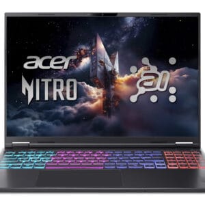 Acer Nitro 16S AI AN16S-61-R6CU Copilot+ PC AMD Ryzen AI 7 350 Laptop 40,6 cm (16") WQXGA 16 GB DDR5-SDRAM 512 GB SSD NVIDIA GeForce RTX 5060 Wi-Fi 6E (802.11ax) Windows 11 Home US International Zwart